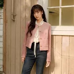 [롯데백화점]올리브데올리브 금장버튼 코듀로이 숏자켓 (OW5AJ850)