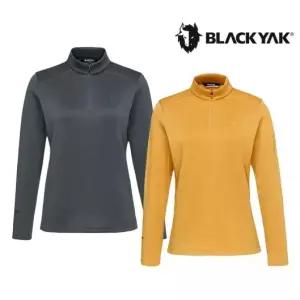 [롯데백화점]블랙야크 여성 겨울 기능성 등산티셔츠 폴라텍 파워드라이 기모 집업 긴팔티21BYZTWV504