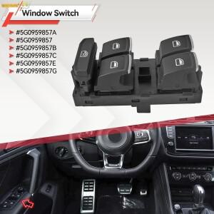 운전자용 전동 마스터 윈도우 스위치 5G0959857A (폭스바겐 골프 Mk7 파사트 B8 티구안 투란 스코다 시트