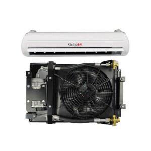 12V/24V/48V차량용 초박형 무시동 에어컨 차박용 12V 5구 화물차 레드