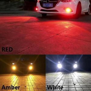 2개입 자동차 H16 LED 5202EU 초고휘도 3030 칩 12SMD 고출력 안개등 전구 주행등 램프 12v