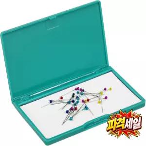 VORCOOL 바늘용 마그네틱 수납 홀더 식 재봉함 휴대용 바늘꽂이 재봉용품 크로스스티치용 핀 케이스 PVC제