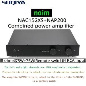 SUQIYA-NAIM NAC152 프리앰프  NAP200 결합 앰프 75W+75W 8옴 4 웨이 RCA 입력(원격 제어 버전 포함)을 기