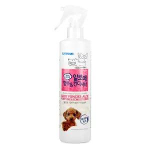 (정품) 포켄스 강아지 향수컨디셔너 베이비파우더향 300ml 강아지린스 뿌리는린스
