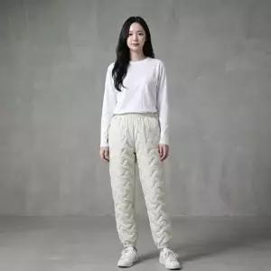 [옷자락]미니멀 남자 여자 써모락 퀼팅 겨울 방수 데일리 조거 팬츠 패션