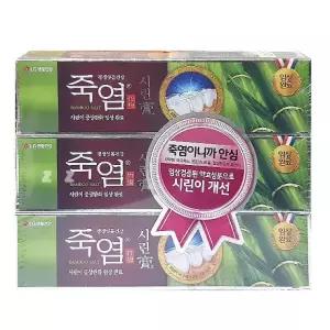 치약 칫솔 치실 죽염 제거 시린고 120gX3개입