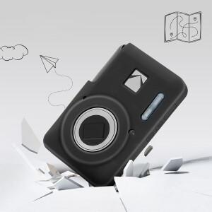 Kodak PIXPRO FZ55 디지털 카메라 커버 (끈 포함) 스크래치 방지 소프트 실리콘 케이스 보호 슬리브 액세서