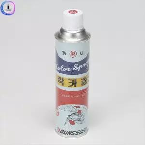 동서 간편 뿌리는 페인트 건조빠른 스프레이 락카 적색420ml 도색 라카 도장