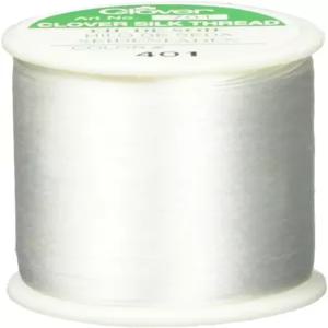 클로버 701CV-401 50수 실크 실 109야드 화이트