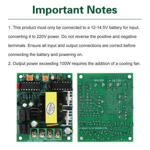 DC-AC 부스트 모듈 12V-220V 인버터 보드 100W 전압 스텝업 전력 변환기과열 보호  포함 가전제품용