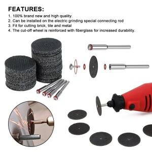 11/21/54pcs 연마 커팅 디스크 32mm 맨드릴 휠 Dremel 액세서리 금속 절단 로타리 도구 톱 블레이드