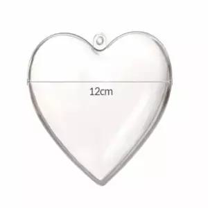 홈파티 하트캡슐 12cm 1P 투명볼케이스 투명통케이스 파티캡슐 투명공모양케이스 꾸미기캡슐