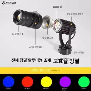 천장 레일 핀조명 스팟조명 연극 원통 카페 스포트라이트