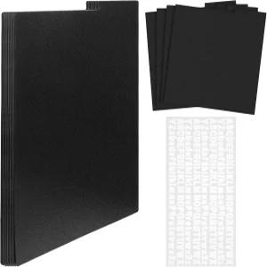 Afcabakila 30개입 레코드 디바이더 대량 구매용 비닐 앨범 12.5 x 13.49인치 플라스틱 알파벳 탭과 흰색