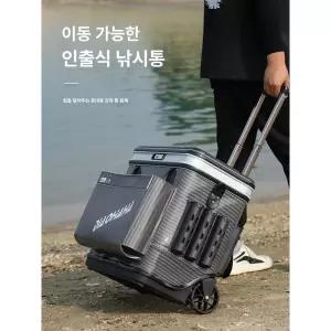 낚시용 캐리어 바다 쿨백 아이스박스 루어낚시 끌차 한치