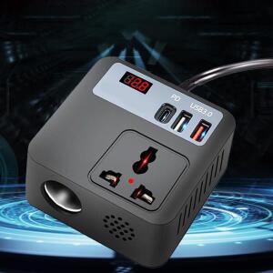 200W 자동차 전원 인버터 12V DC 220V LED 액정 소켓 어댑터  충전
