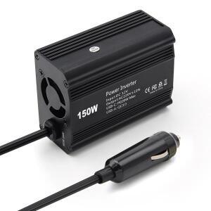 150W 자동차 인버터 변환기 DC12V 220V 전압 충전 어댑터 EU 소켓  PD20W