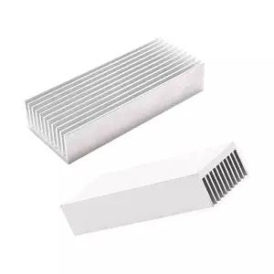 2개 40mm 히트싱크 100x40x20mm 알루미늄 쿨러 방열판 LED 파워 앰프용