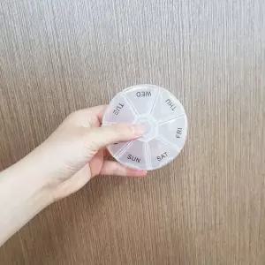 [RG0M9SS0]원형 7단약통 휴대용 미니약통 약통케이스