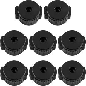 지오제르미 블랙 심벌 너트 8mm 6개 플라스틱 퀵 릴리스 메이트 타악기 드럼 키트 부품 액세서리