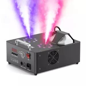 2000W 듀얼 노즐 스모크 머신 2.5L 16 LED RGB DMX512 DJ 무대용