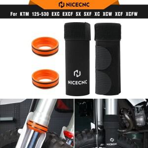 NICECNC KTM EXC 300 프론트 포크 소켓 가드 머드 스크레이퍼 350 SX 125 450 Husqvarna TE Sherco SE 호환