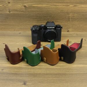 XS20 PU 정품 가죽 하프 케이스 베이스 바디 커버 파우치 키트, 후지필름 후지 카메라 및 XC 15-45mm F3.5-