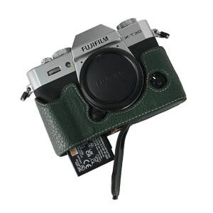 후지필름 XT10 III용 PU 가죽 카메라 케이스 하프 백 바디