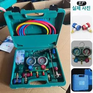 매니폴드 게이지 R134a 비오일 자동차에어컨 주입