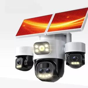 태양광 카메라 고화질 와이파이 홈캠 충전기 네트워크 cctv 방범 4k 야외 듀얼렌즈