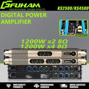 이동식앰프 스피커 FUHAM KS2500KS4500 디지털 어레이 파워 서브우퍼 골든 1200W DJ 24채널 라인 8옴