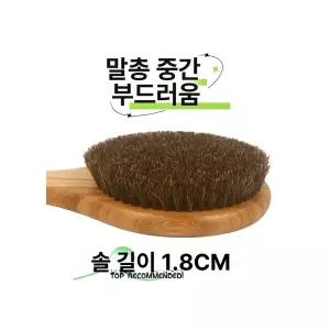목욕용 천연 돈모 등세정 브러시 있으며 바디케어 단단함