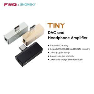 FiiO FIIOSNOWSKY 소형 DAC 인라인 54 튜닝 제어 헤드폰 지원하는 USB 384KHZDSD256 4MMECHATRONICSTYPEC를 PEQ