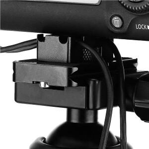 미니 테더 DSLR 카메라 디지털 USB 케이블 잠금 클립 클램프 보호대 삼각대 퀵 릴리스 플레이트