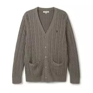 USPAU.S. POLO ASSN. 남성 클래식 코튼 가디건