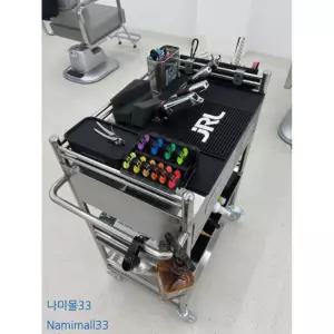 미용실 카트 헤어샵 드레싱카 피부샵 웨건 트롤리 86x60cm 스텐 왜건