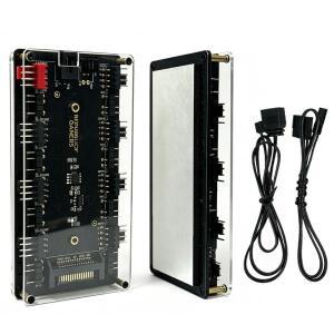 5팩 무한 프리즘 ARGB PWM 전방향 PC 쿨링팬허브 컨트롤러 포함 120mm 저소음 케이스 팬