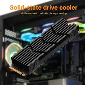 M2 2280  스테이트 드라이브 쿨러 SSD 방열판 PS5 호환 컴퓨터 냉각 재킷메모리는 포함되어 있지 않음