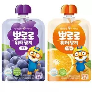 서치61 뽀로로 워터젤리 120ml 포도 오렌지 각 10개 일상