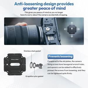 Falcam F38 V2 범용 숄더 스트랩 퀵 릴리스 플레이트 Arca Swiss DSLR 카메라 삼각대 슬라이더 마운트 어댑