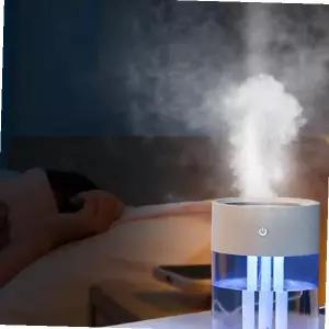 대용량 3구 가습기 저소음 USB 거실 침실 무드등 2L