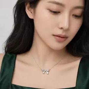 [콩심팥심]데일리 체인 펜던트 실버 목걸이
