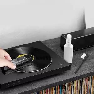 턴테이블 1세트 비닐 레코드 제거 CD 브러시 앨범 세트 먼지 청소