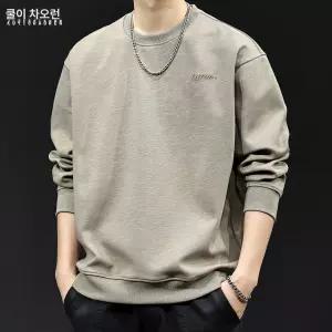 까불이점빵 남성 슬라브 무늬 자수 맨투맨 봄 가을 기모 옷 긴팔 빅사이즈