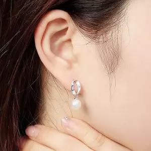 실버925 진주 펜던트 귀걸이 드롭귀걸이 쇼핑백포함