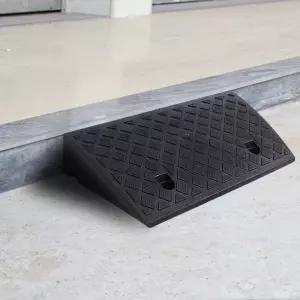 문턱경사대 휠체어진입판 계단경사판 50x27x11cm 블랙