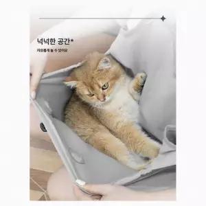 고양이 간택 주머니 후드티 냥냥 애견 손발 앞치마 포옹