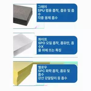기름 흡수 시트 제거 미트페이퍼 흡수패드 유류 패드