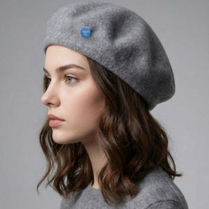 루앤래 울베레모 100% WOOL 겨울베레모 니트베레모 빵모자 헌팅캡 여성겨울모자 비니 페도라 산책룩 하객룩
