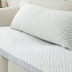 듀라론 3중직 냉감 화이트 4인용 65X240cm 듀라론쇼파패드 여름소파패드